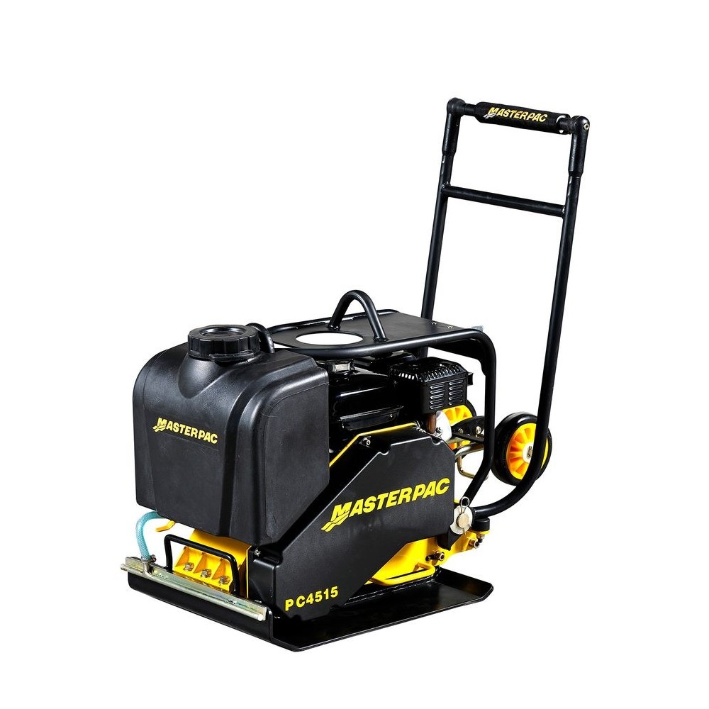 Plaque vibrante Honda GX160 avec réservoir, tapis et roue – PC 4515 H.1