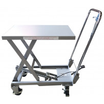 Table élévatrice manuelle aluminium 100 kg 