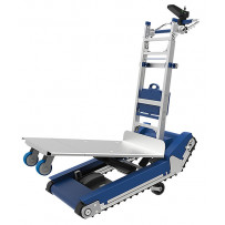 Diable monte-escaliers électrique aluminium à chenilles auto-stabilisé 420 kg 