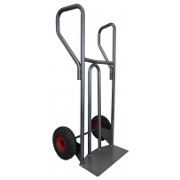 Diable acier tablier incurvé poignée fermée 400 kg 