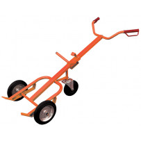 Diable porte-fût métal et plastique à rebord 400 kg 