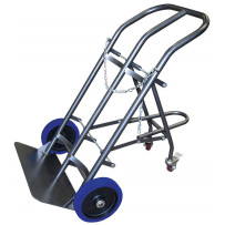 Diable porte 2 bouteilles avec béquille escamotable 200 kg 