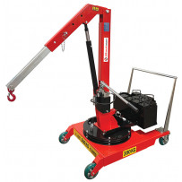 Grue d'atelier port-à-faux rotative repliable 