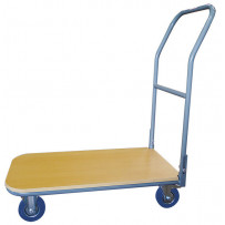 Chariot plateau bois 250 kg dossier fixe ou repliable 